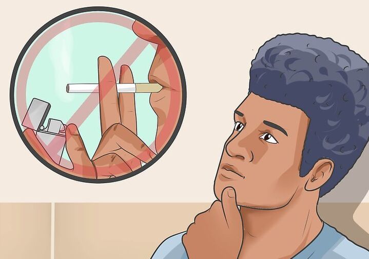 Recusa de caricatura de fumar e mudanças no corpo